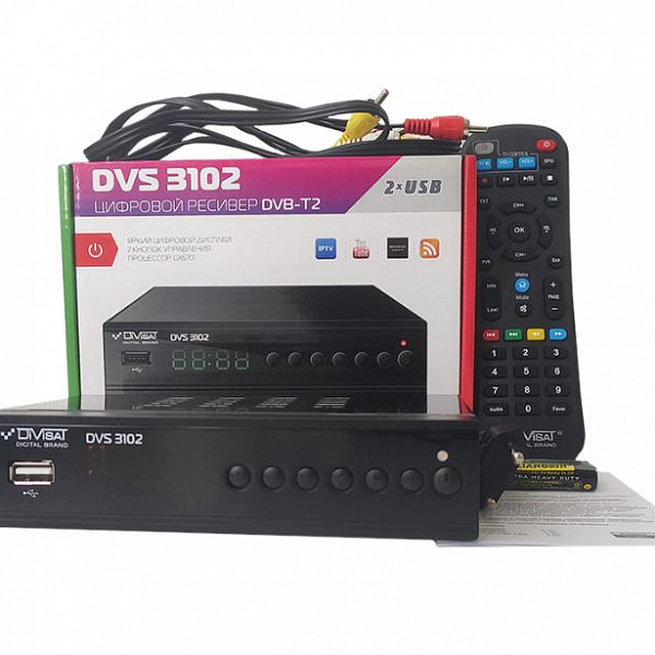 Цифровой приемник DVS-3102 (DVB-T/T2/C) эфирно-кабельный